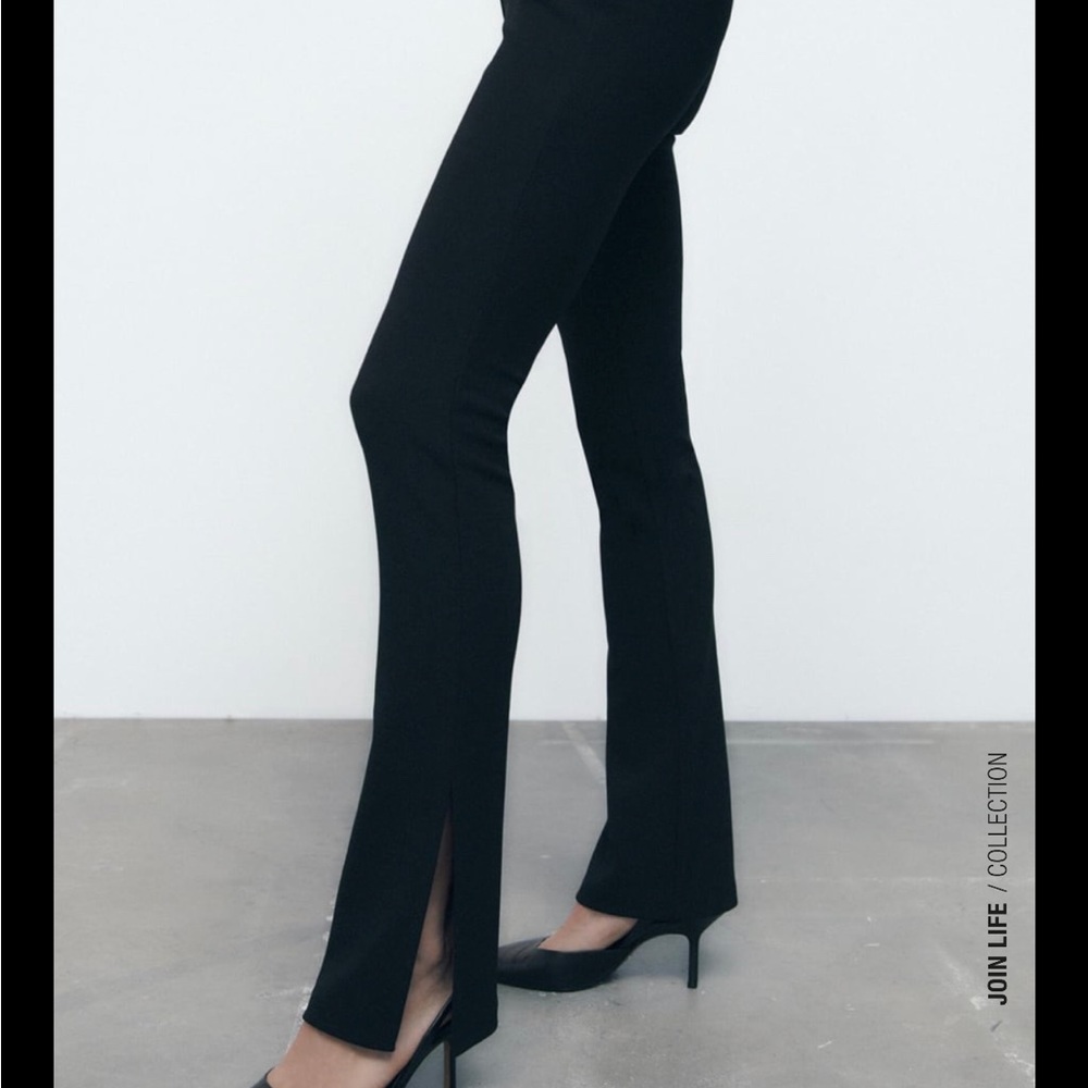Zara - NWOT - Flare Leggings with Side Slit